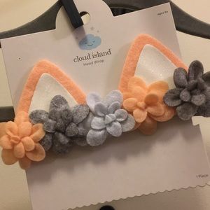 NWT floral fox headband cloud island